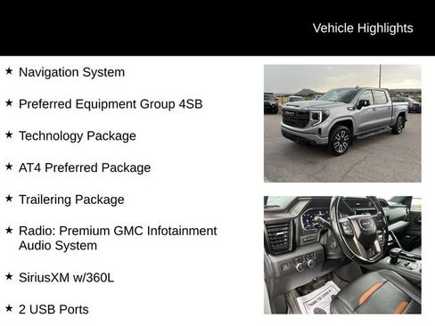 Used 2023 GMC Sierra 1500 AT4 w/ Technology Package AWD/4WD image 7