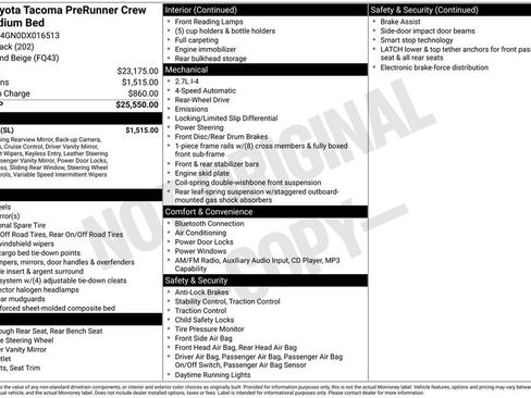 Used 2013 Toyota Tacoma PreRunner w/ SR5 Pkg RWD image 2