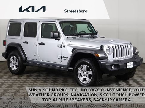 Used 2022 Jeep Wrangler Unlimited Sport w/ Sun And Sound Package AWD/4WD image 1