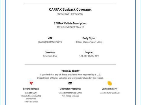 Used 2021 Chevrolet Trax LT w/ Premium Seat Package image 38