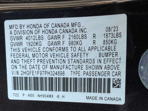 Certified 2023 Honda Civic Touring image 32