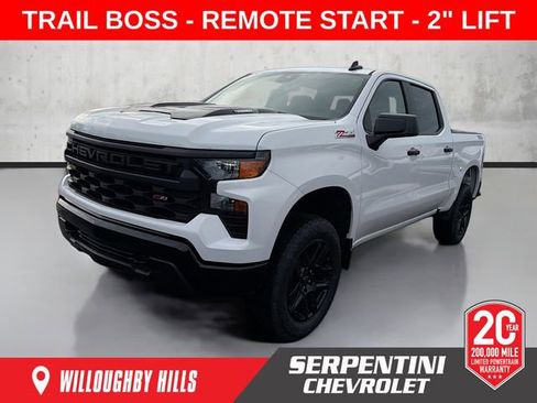 New 2026 Chevrolet Silverado 1500 Custom Trail Boss w/ Turbomax Blackout Package image 1