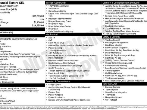 Used 2024 Hyundai Elantra SEL FWD image 2