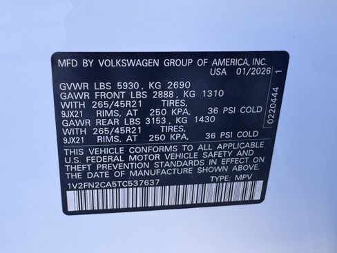 New 2026 Volkswagen Atlas SEL Premium R-Line AWD/4WD image 31