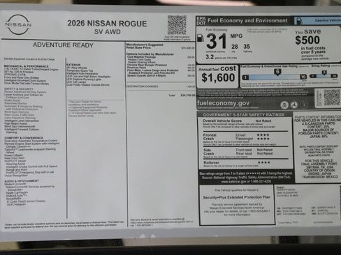 New 2026 Nissan Rogue SV image 21