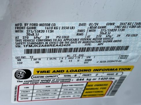 Used 2024 Ford Expedition Max Limited AWD/4WD image 34