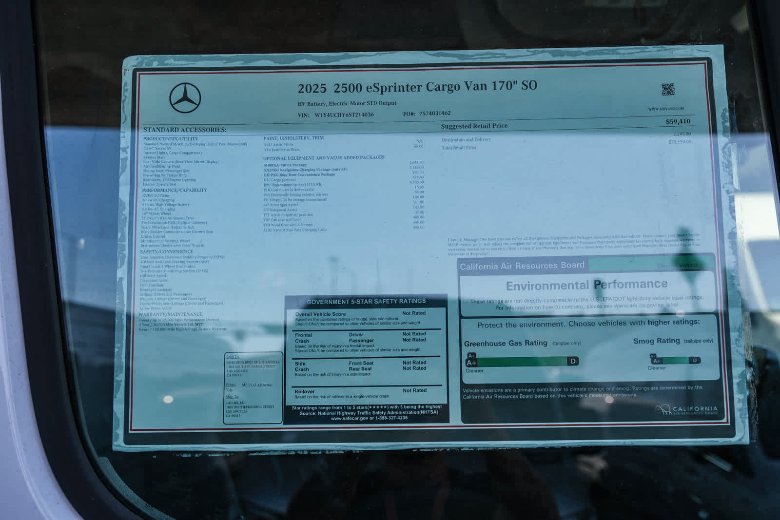 New 2025 Mercedes-Benz eSprinter 170 Cargo image 28