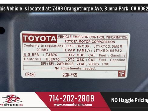 Used 2018 Toyota Highlander XLE w/ Carpet Mat Package (TMS) image 48