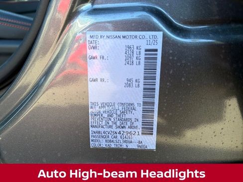 New 2025 Nissan Altima 2.5 SR image 34