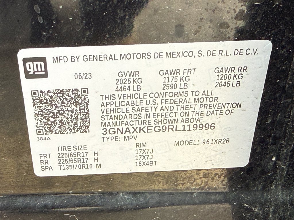 Certified 2024 Chevrolet Equinox LT w/ LPO, Floor Liner Package FWD image 12