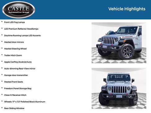 Used 2022 Jeep Gladiator Rubicon w/ LED Lighting Group image 12