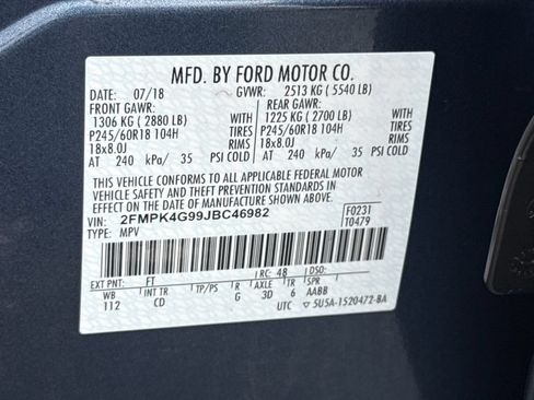 Used 2018 Ford Edge SE AWD/4WD image 23