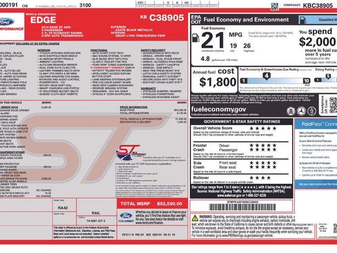 Used 2019 Ford Edge ST w/ Equipment Group 401A image 29