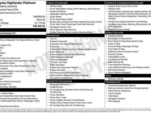 Used 2020 Toyota Highlander Platinum image 6