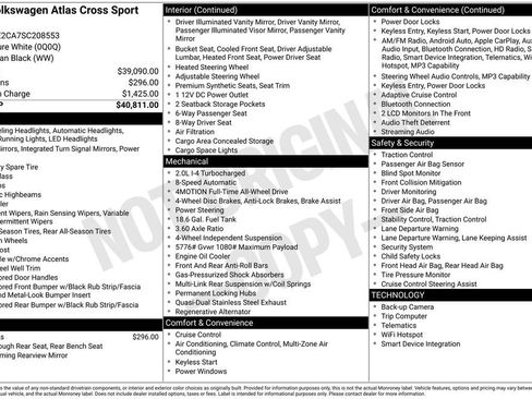 Certified 2025 Volkswagen Atlas Cross Sport SE image 3