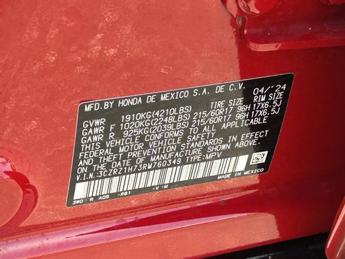 Certified 2024 Honda HR-V EX-L image 30