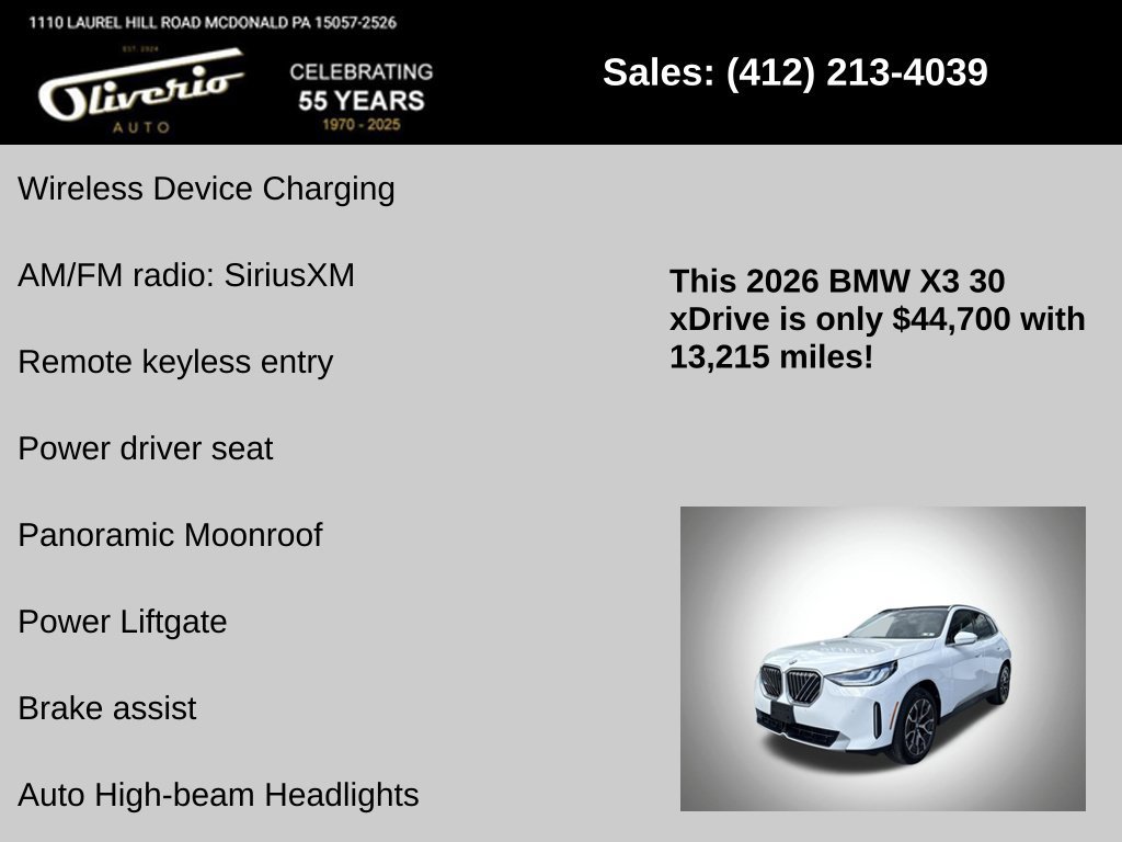 Used 2026 BMW X3 xDrive30i AWD/4WD image 10