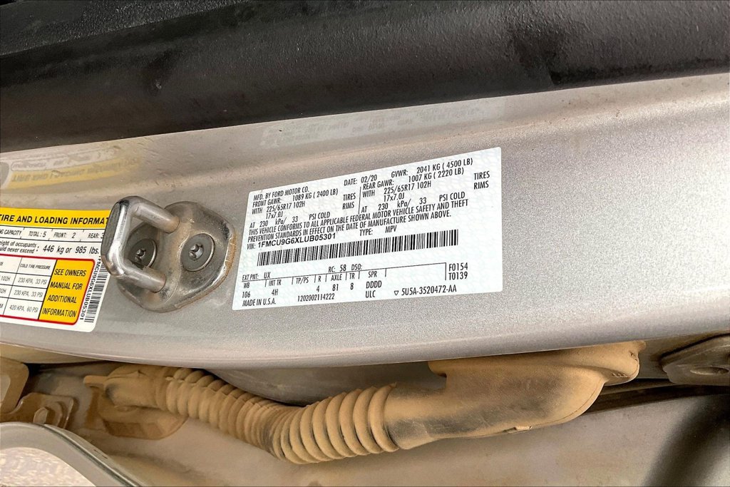 Certified 2020 Ford Escape SE AWD/4WD image 5