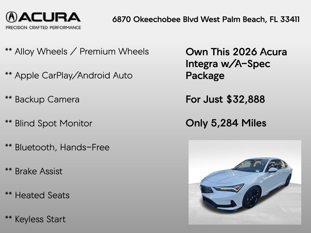 Certified 2026 Acura Integra A-Spec FWD image 7