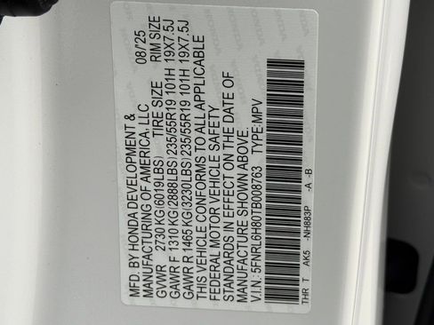 Certified 2026 Honda Odyssey Touring image 63