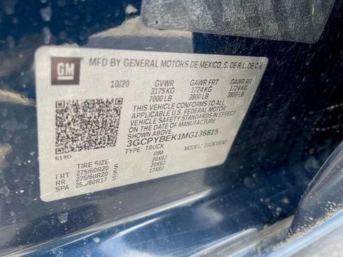 Used 2021 Chevrolet Silverado 1500 Custom image 32