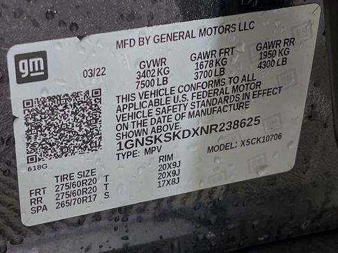 Used 2022 Chevrolet Tahoe Premier AWD/4WD image 11