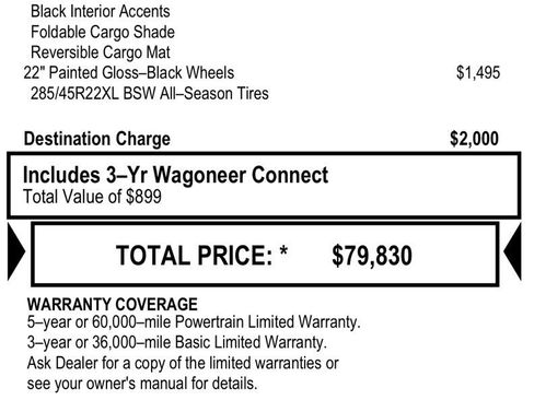 Used 2024 Jeep Wagoneer Series II AWD/4WD image 30