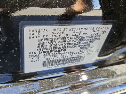 New 2025 Nissan Versa SV w/ Trunk Package image 17