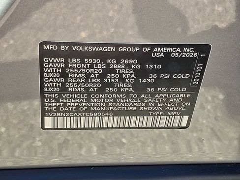 New 2026 Volkswagen Atlas SEL AWD/4WD image 11