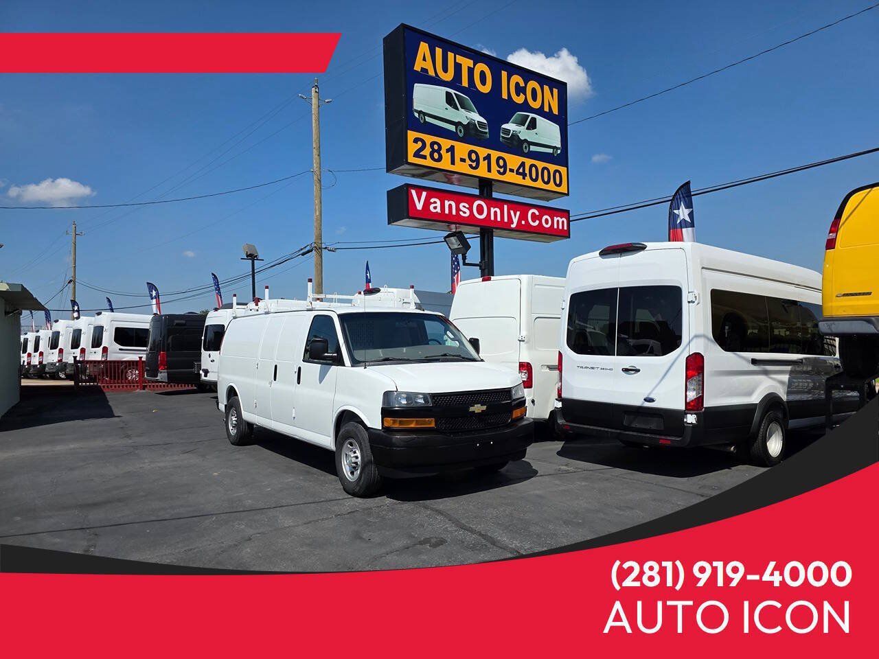 Used 2020 Chevrolet Express 2500 Extended w/ Driver Convenience Package RWD image 1