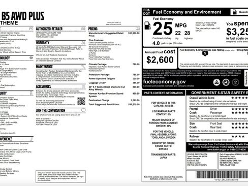 Certified 2024 Volvo XC60 B5 Plus w/ Protection Package Premier image 2