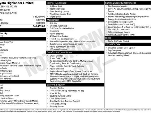 Used 2013 Toyota Highlander Limited AWD/4WD image 15