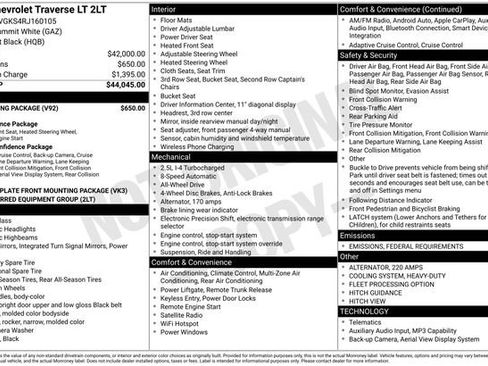 Certified 2024 Chevrolet Traverse LT w/ Trailering Package image 33