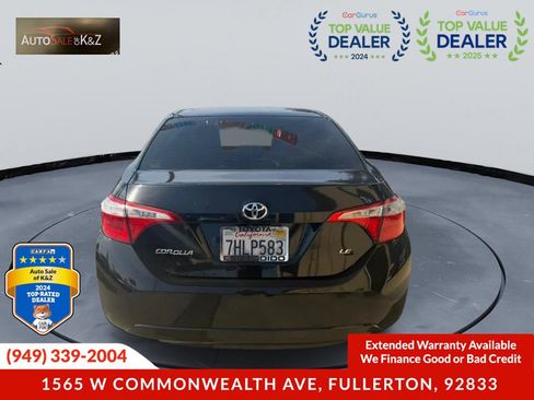 Used 2015 Toyota Corolla LE FWD image 4