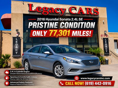 Used 2016 Hyundai Sonata SE FWD image 2