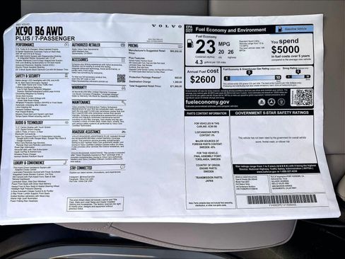 New 2027 Volvo XC90 B6 Plus AWD/4WD image 35