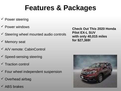 Certified 2020 Honda Pilot EX-L image 12