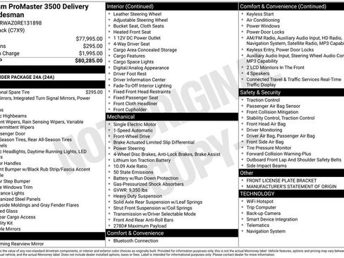 Used 2024 RAM ProMaster 3500 FWD image 16