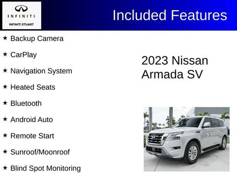 Used 2023 Nissan Armada SV w/ Cargo Package AWD/4WD image 2