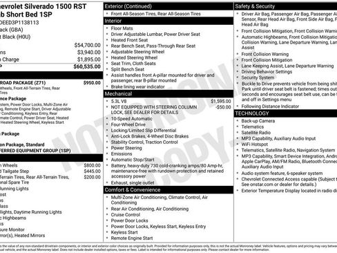 Used 2023 Chevrolet Silverado 1500 RST w/ Z71 Off-Road Package AWD/4WD image 8