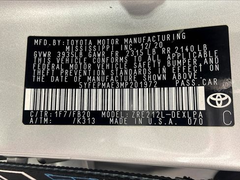 Used 2021 Toyota Corolla LE FWD image 19