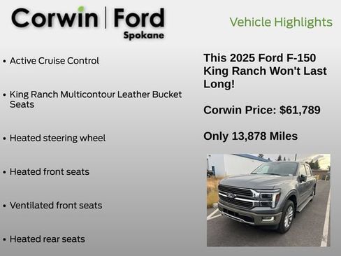 Used 2025 Ford F150 King Ranch AWD/4WD image 12