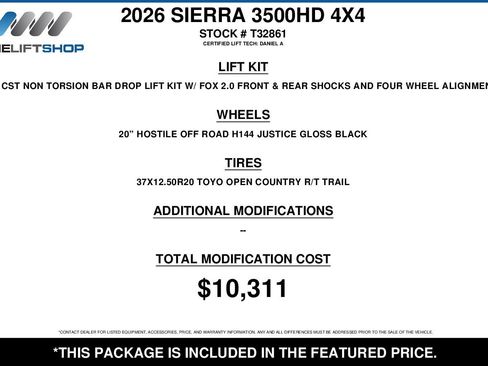 Used 2026 GMC Sierra 3500 AT4 w/ AT4 Premium Plus Package AWD/4WD image 2