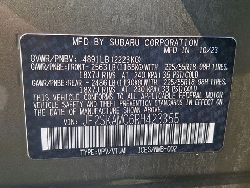 Certified 2024 Subaru Forester Touring w/ Pop Package 2 AWD/4WD image 28
