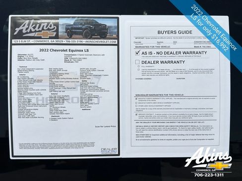 Certified 2022 Chevrolet Equinox LS w/ LS Convenience Package FWD image 11