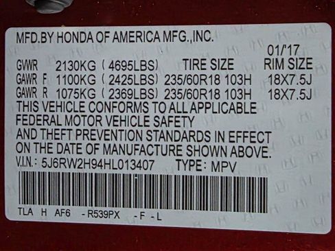 Used 2017 Honda CR-V Touring image 43