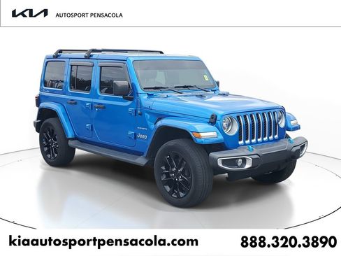 Used 2023 Jeep Wrangler Sahara 4xe w/ Cold Weather Group image 1