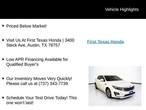 Used 2015 Kia Optima EX FWD image 9