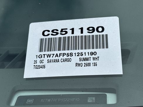New 2025 GMC Savana 2500 w/ Driver Convenience Package image 37