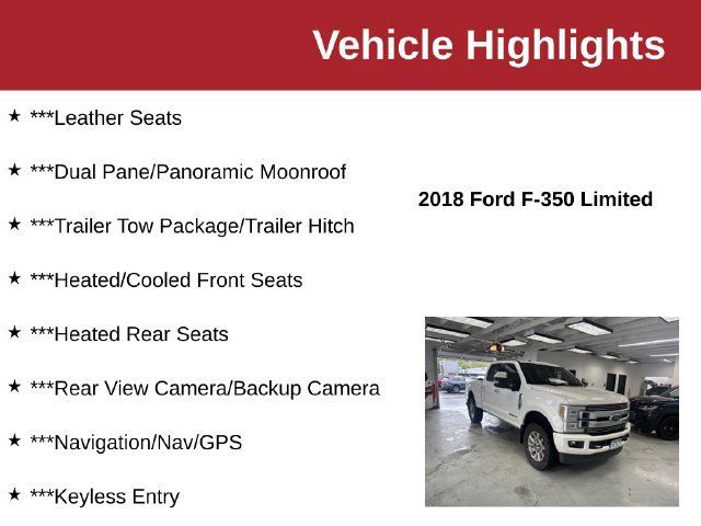Used 2018 Ford F350 Limited AWD/4WD image 10